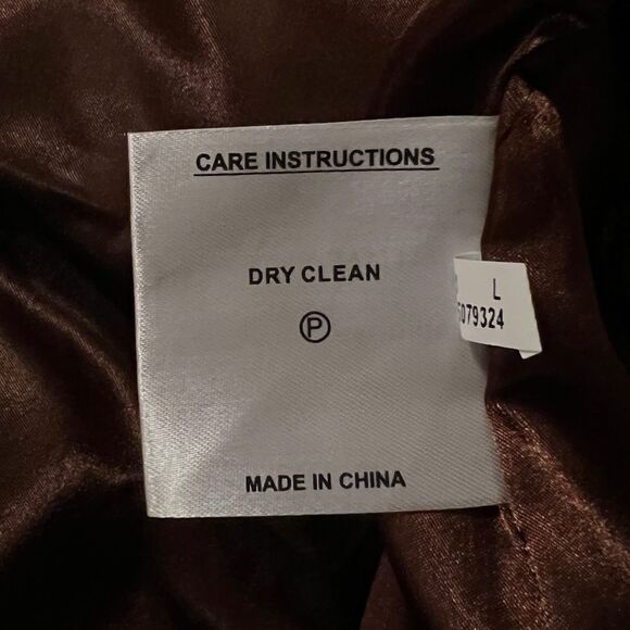 Nine West Women's Rust Brown Relaxed Fit Wool-Blend Coat Large NWT - Picture 7 of 9